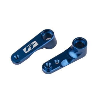 Team Associated B7 | B6.4 FT Steering Bellcranks, blue aluminum